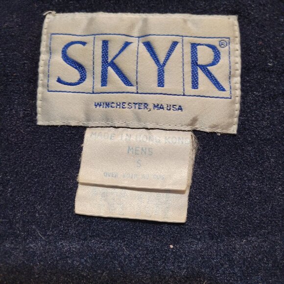 Vintage 1980s Unisex Small SKYR Ski Snow Jacket Red White Blue Men Women Preppy - Picture 4 of 11